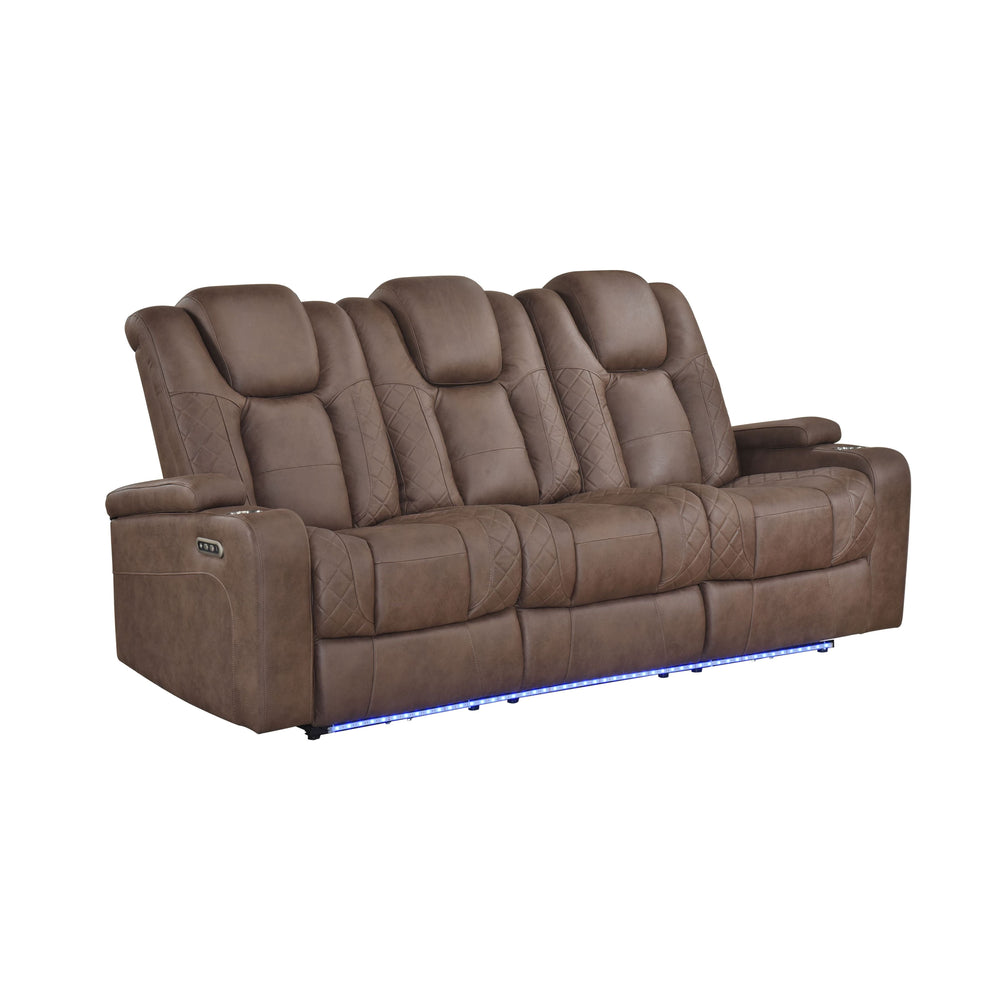 Ashley 3-PC Brown Fabric Power Recliner Set