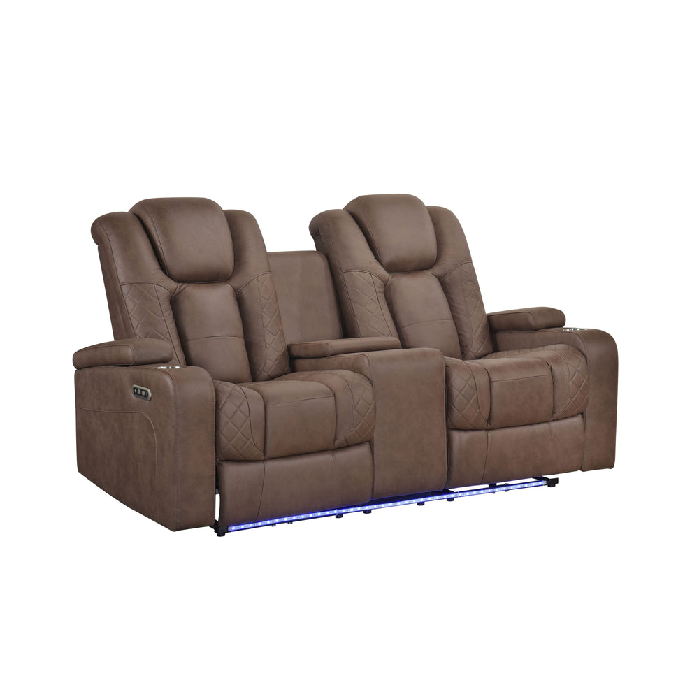 Ashley 3-PC Brown Fabric Power Recliner Set