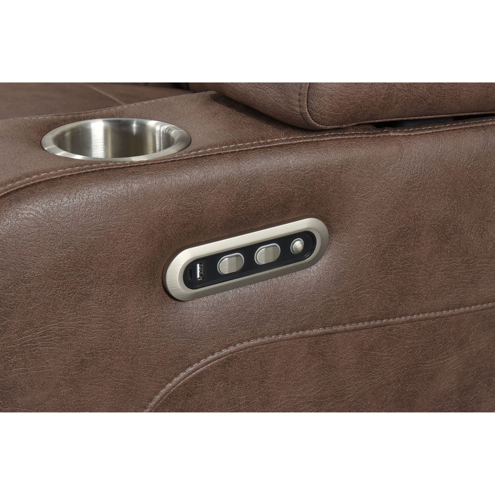 Ashley 3-PC Brown Fabric Power Recliner Set