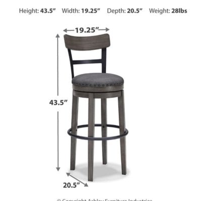 Caitbrook Tall UPH Swivel Barstool