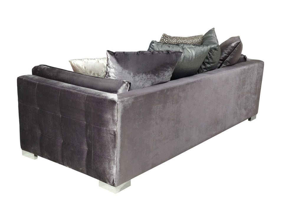 Clara Gray Velvet Sofa & Loveseats
