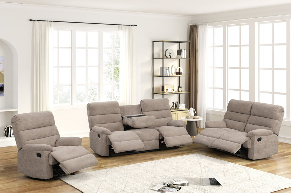 Albert 3-PC Reclining Sofa Set – Performance Fabric