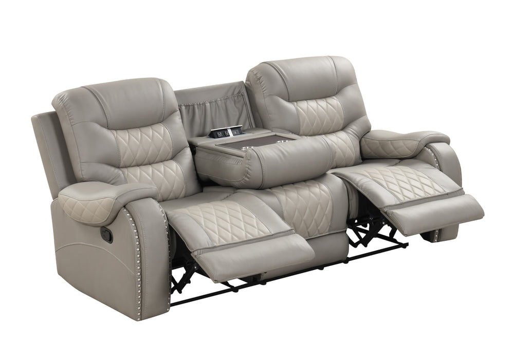 Ashley Light Gray Two Tone OVERSIZED 3PC Reclining Set
