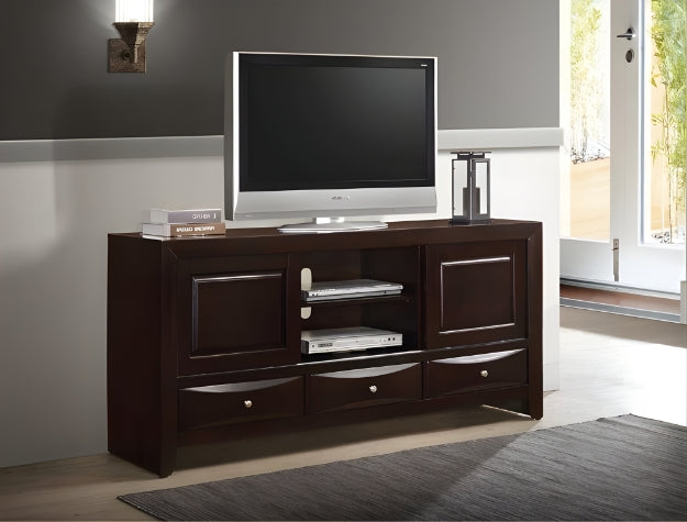 B4260-7 EMILY TV STAND DARK CHERRY