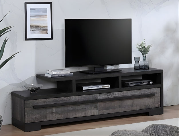 B8160-9 REMINGTON TV STAND GRAY/EBONY