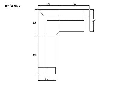 Domo Black Leather Sectional