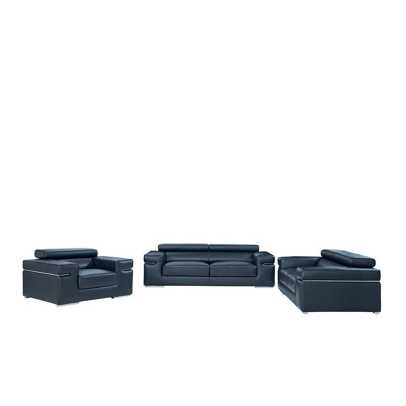 Soho Black Sofa Living Room Set