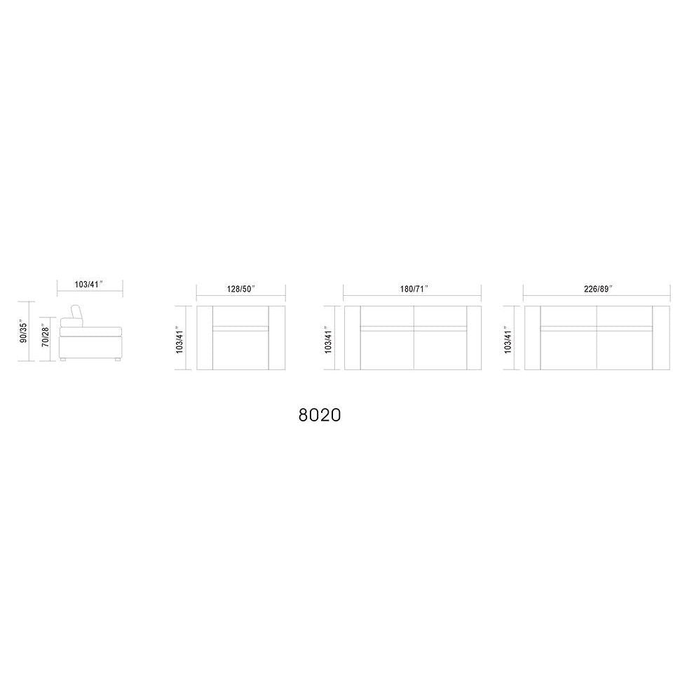 Soho Black Sofa Living Room Set