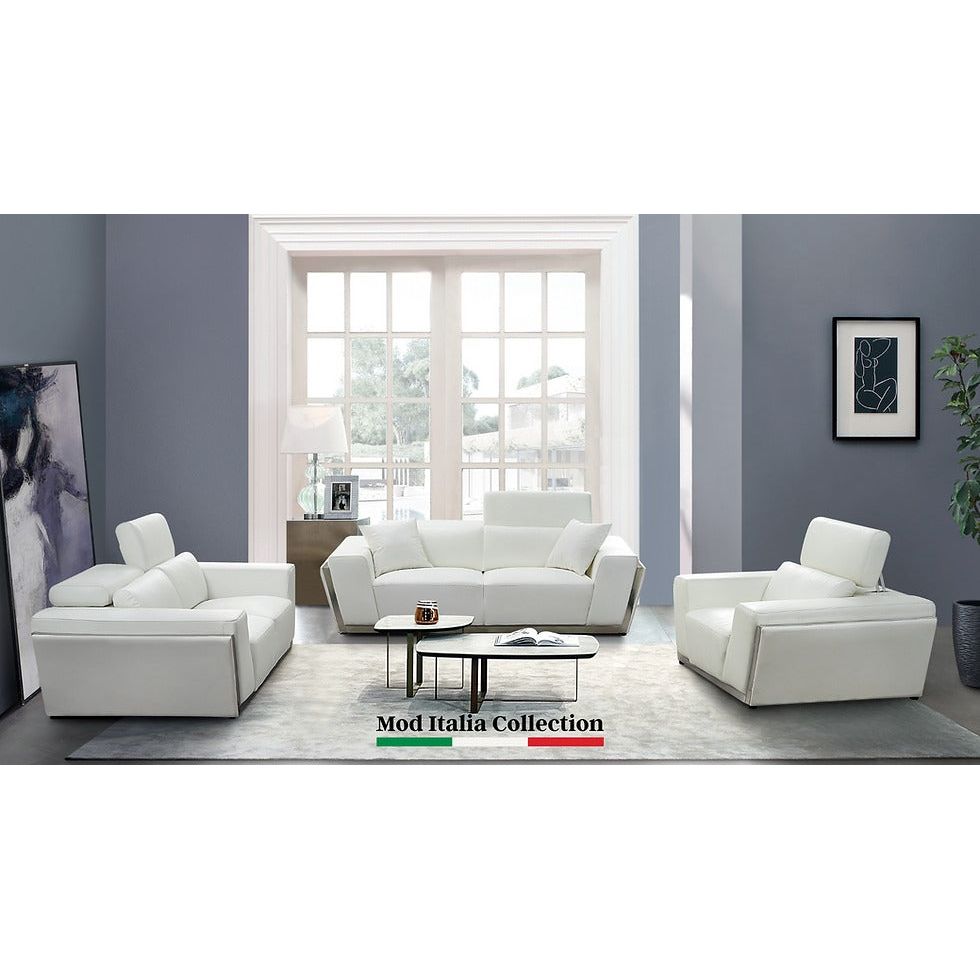 Domo White Sofa Living Room Set