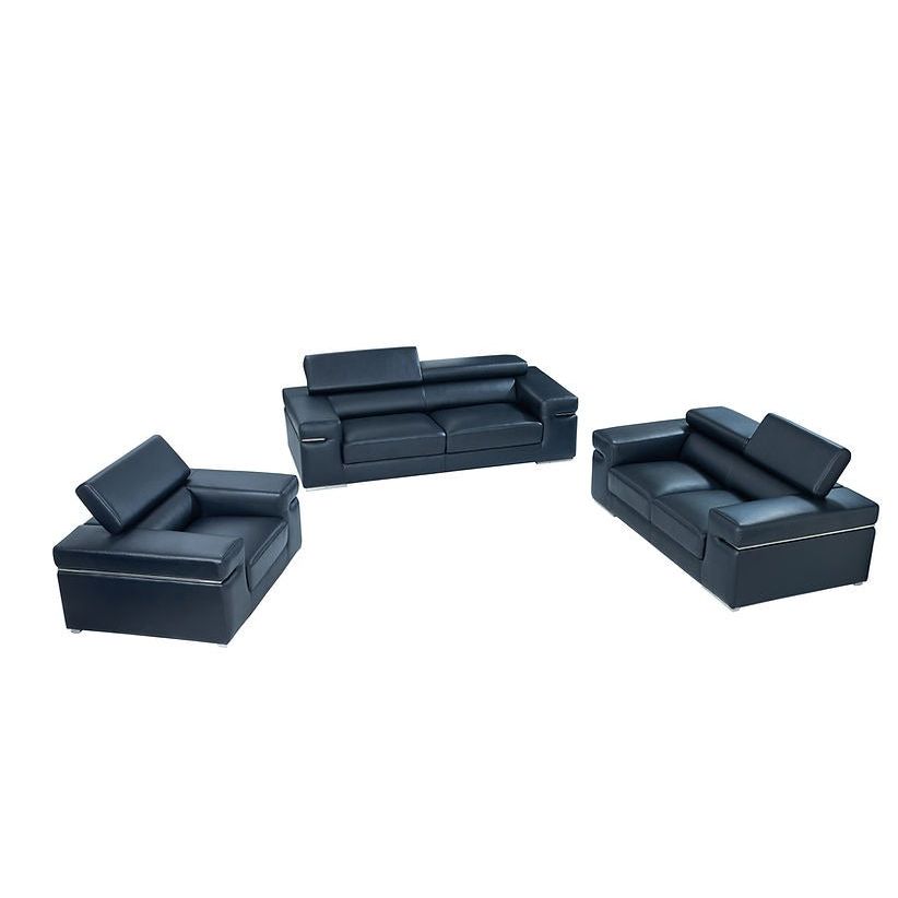 Soho Black Sofa Living Room Set