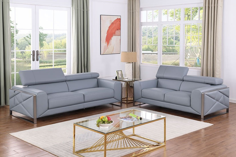 Giorgio Blue 3-PC Sofa Living Room Set