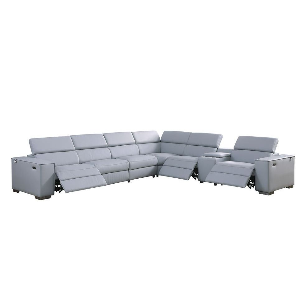Picasso 7-PC Light Blue 3 Power Reclining Set