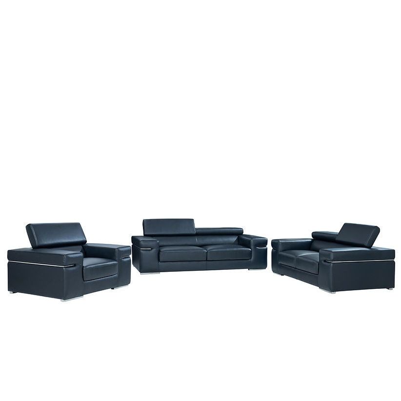 Soho Black Sofa Living Room Set