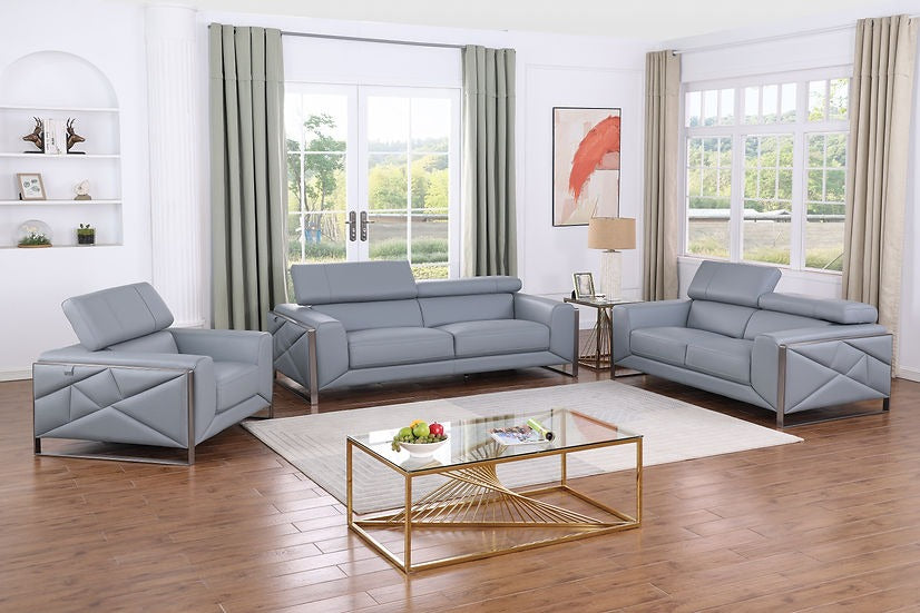 Giorgio Blue 3-PC Sofa Living Room Set