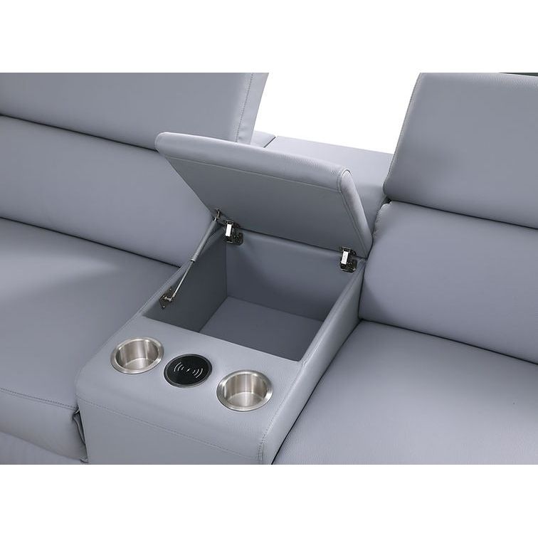 Picasso 6-PC  Light Blue 2 Power Reclining Set