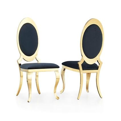 D832 Oval (WH/GD & BK/GD)