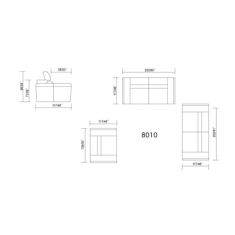 Soho Grey 2-PC Sofa Living Room Set