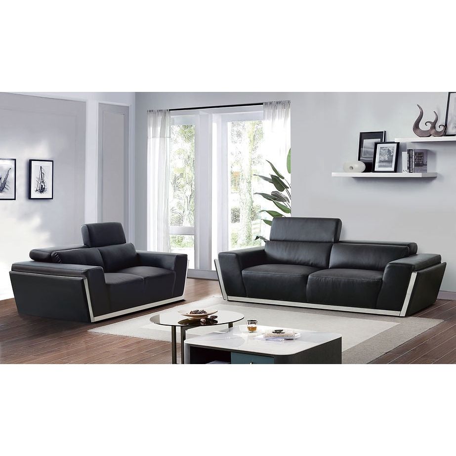 Domo Black Sofa Living Room Set