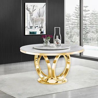 D615 Maxi Table (Cream/Gold)