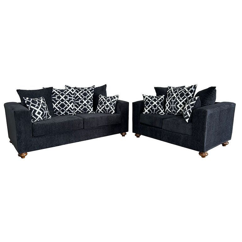 S305 Graphite Sofa and Loveseat