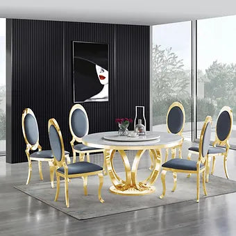 D615 Maxi Table (Cream/Gold)