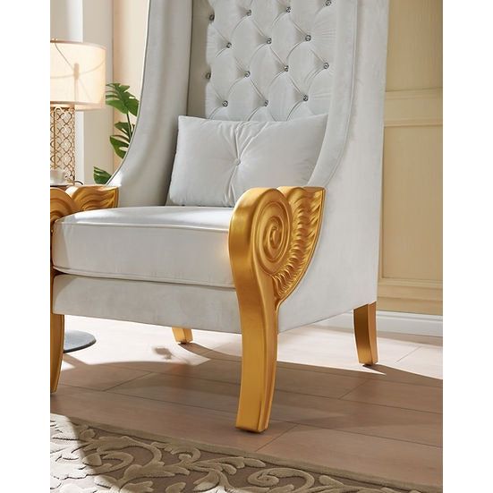 A-CH02 Throne 62.5" Tall (White)