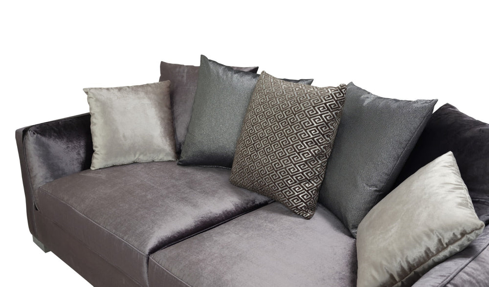 Clara Gray Velvet Sofa & Loveseats