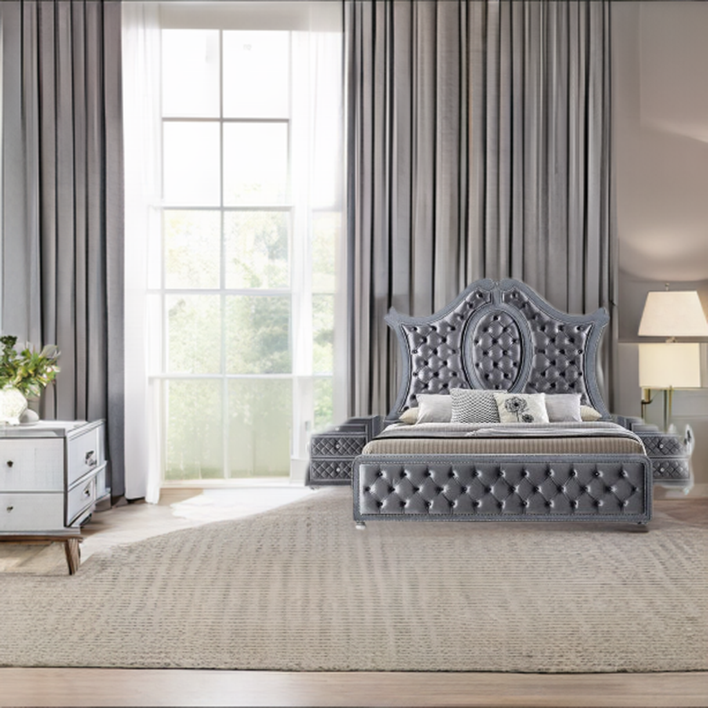 Cameo 5-PC Velvet Bedsroom Suite