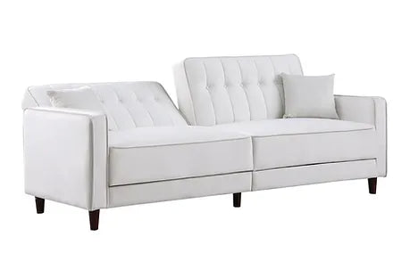 Cozy Cream Sofa Bed and Loveseat Bed