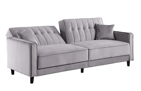 Cozy Grey Sofa Bed and Loveseat Bed