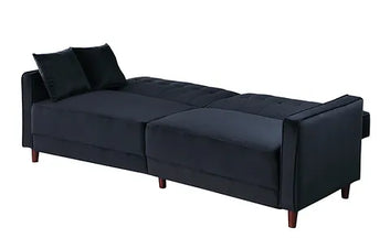 Cozy Black Sofa Bed and Loveseat Bed