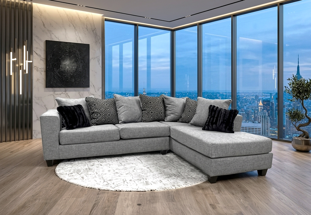 Hollywood Sectional Sofa – Chaise | 9 Colors