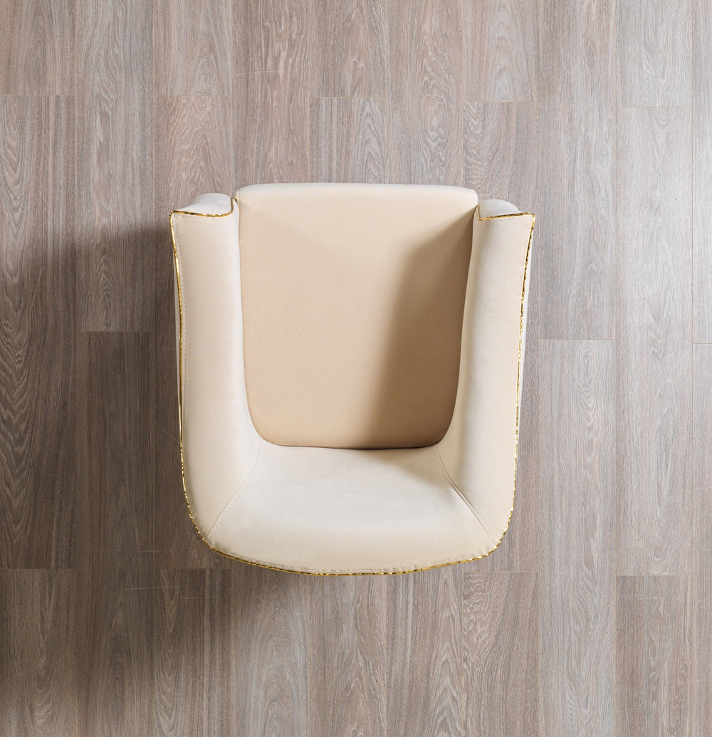 Belinda Ivory Velvet Chair