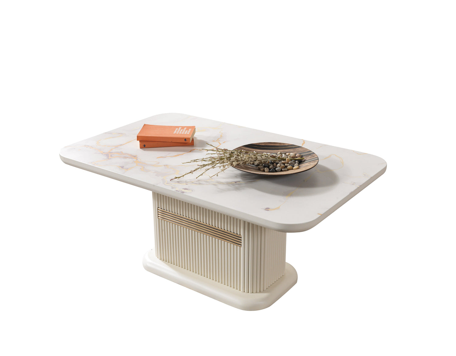 Santana Ivory Coffee Table | Modern Living Room Accent Table
