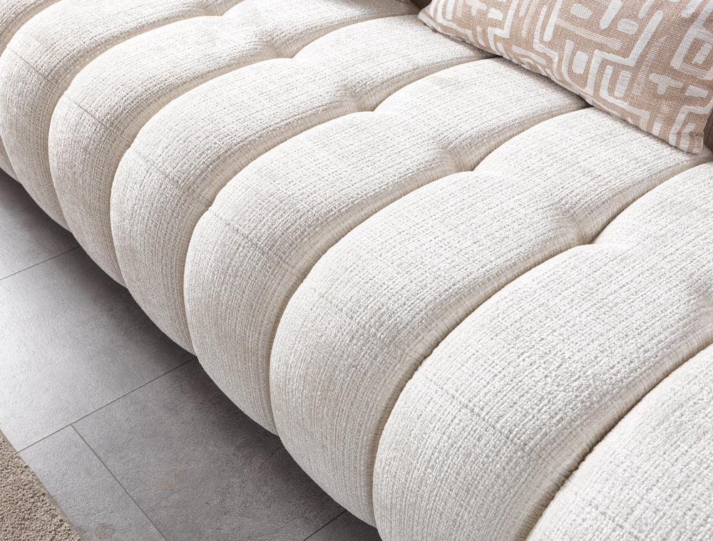 Yulia Ivory Boucle Sofa & Loveseats