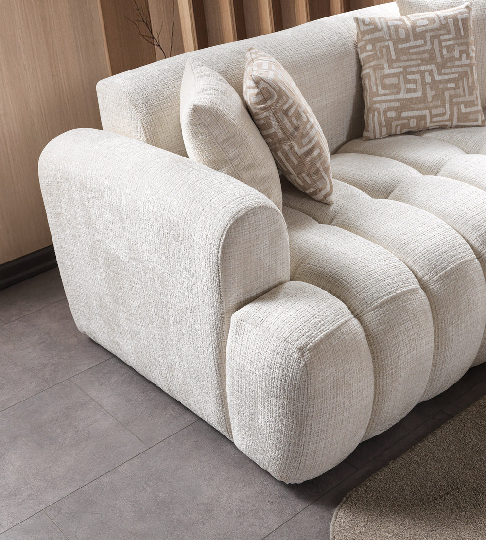 Yulia Ivory Boucle Sofa & Loveseats