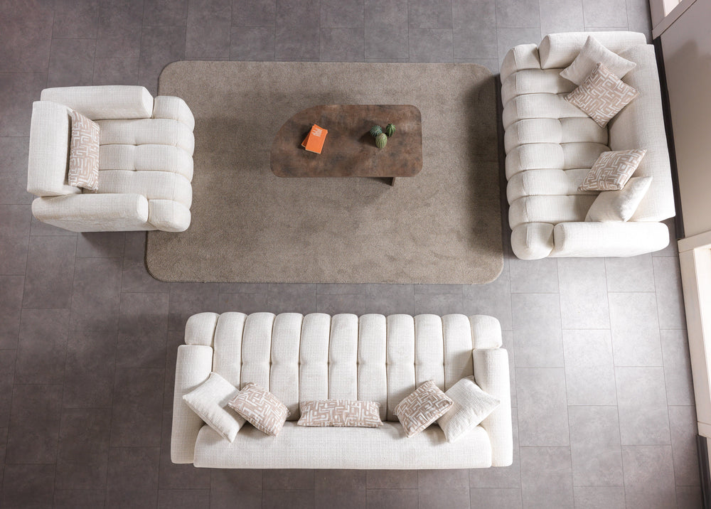 Yulia Ivory Boucle Sofa & Loveseats