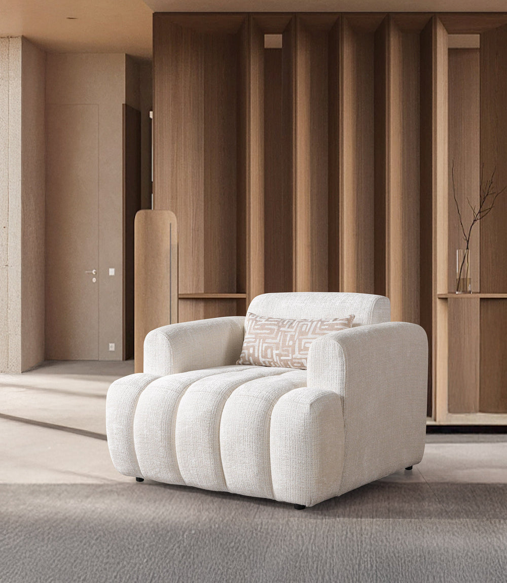 Yulia Ivory Boucle Sofa & Loveseats