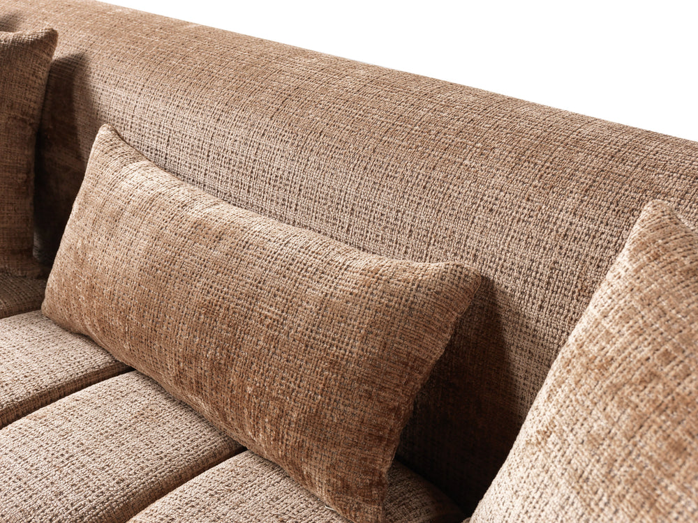 Yulia Coffee Boucle Sofa & Loveseats