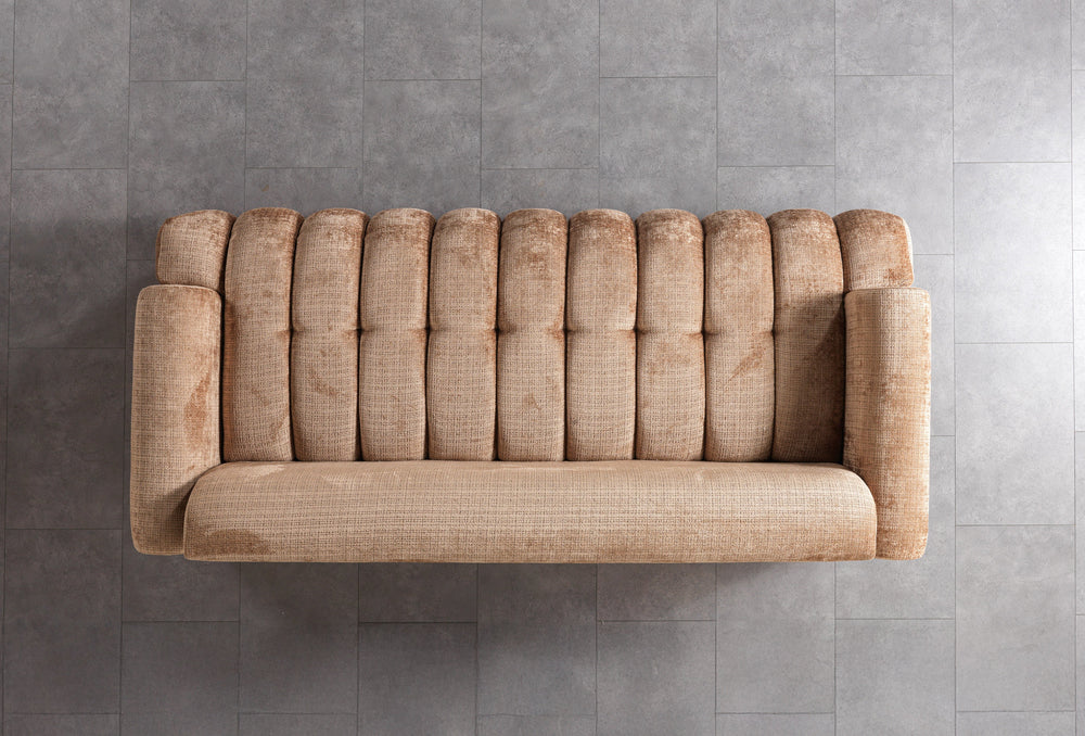 Yulia Coffee Boucle Sofa & Loveseats