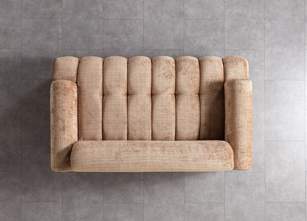 Yulia Coffee Boucle Sofa & Loveseats