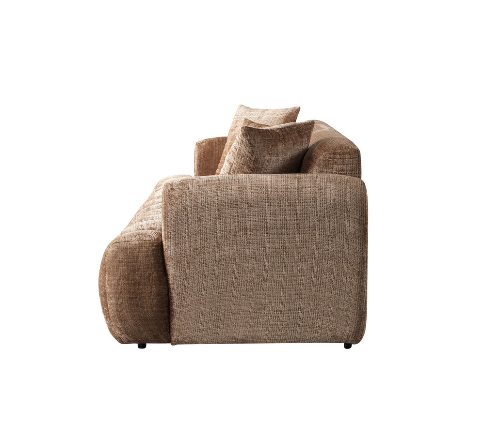 Yulia Coffee Boucle Sofa & Loveseats