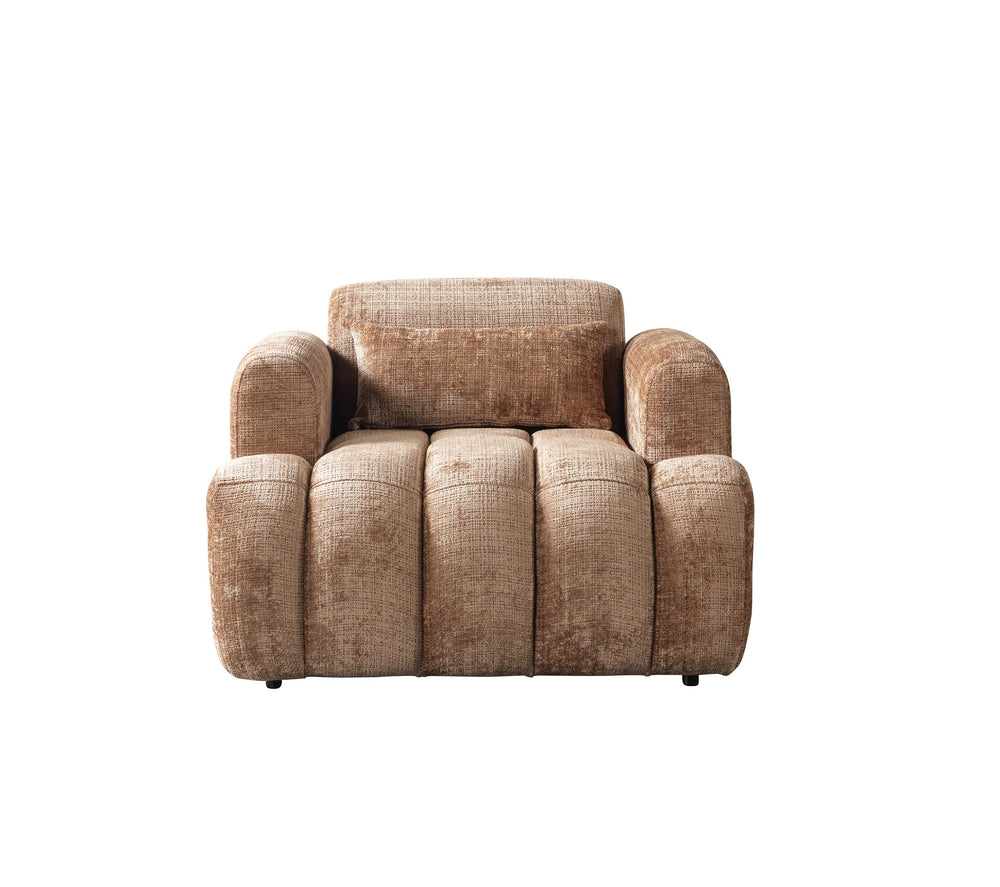 Yulia Coffee Boucle Chair