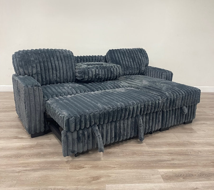 Poland Reversible Sectional Sofa with Pull-Out Beds & Storage Chaise