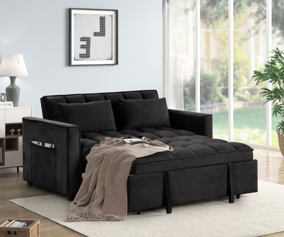 Relax Sleeper Sofa – Black & Gray | Sofa & Bed in One