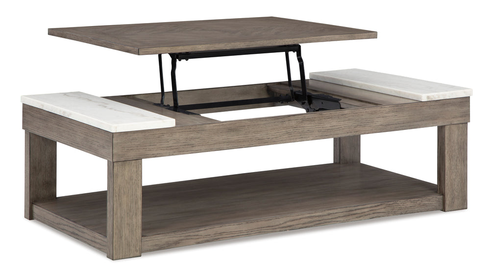 T854-9 Lift Top Cocktail Table  (MARBLE TOP)