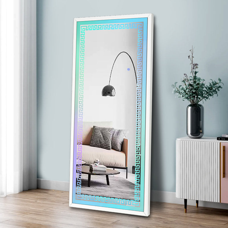 Floor Mirror with LED and Bluetooth Speaker