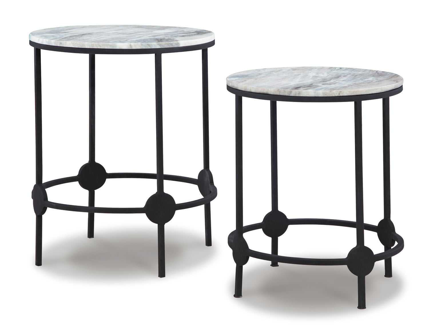 A4000546 - Accent Table Set (MARBLE TOP)