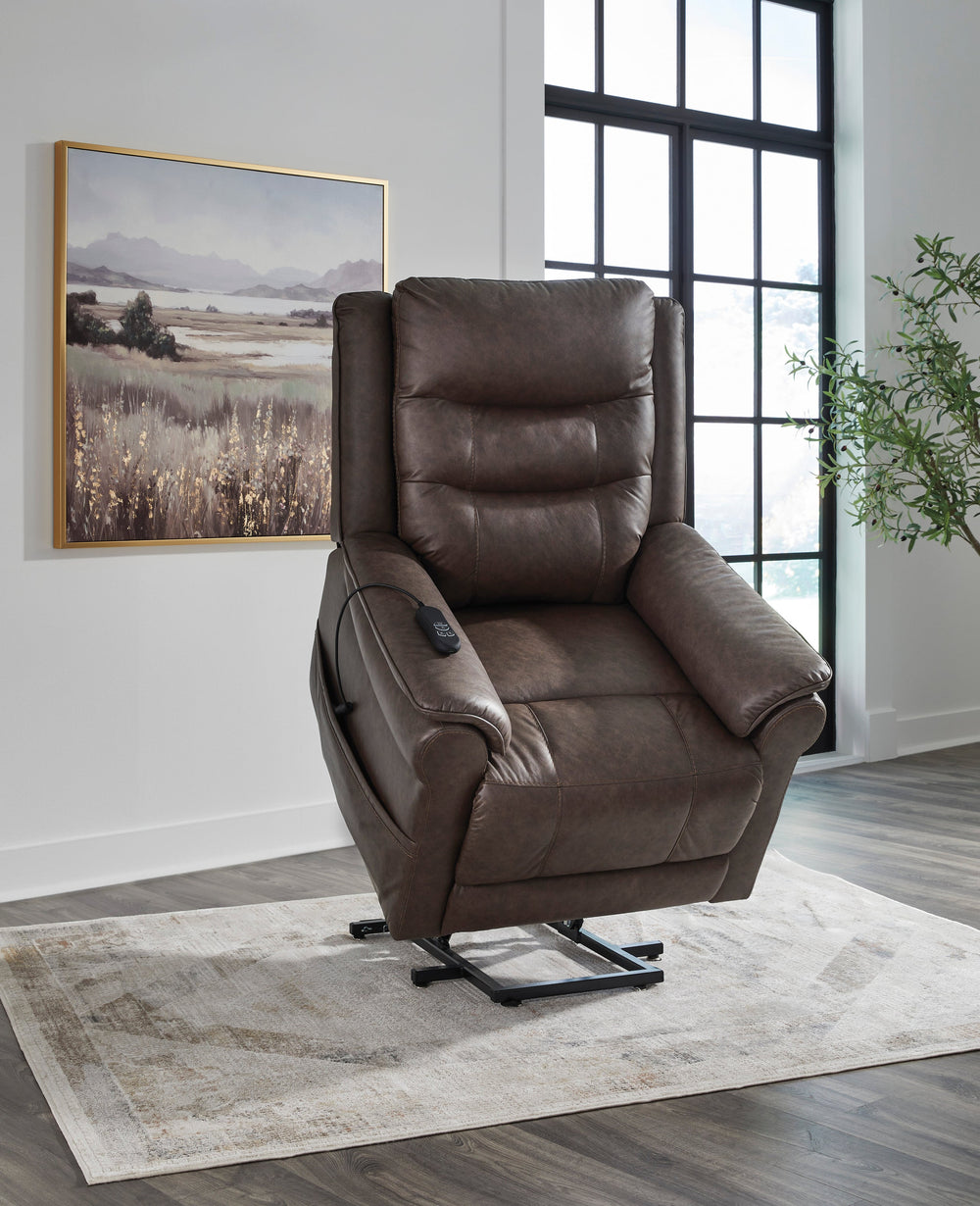 Ashley 1800412 - Power Lift Recliner (Heat/Massage)
