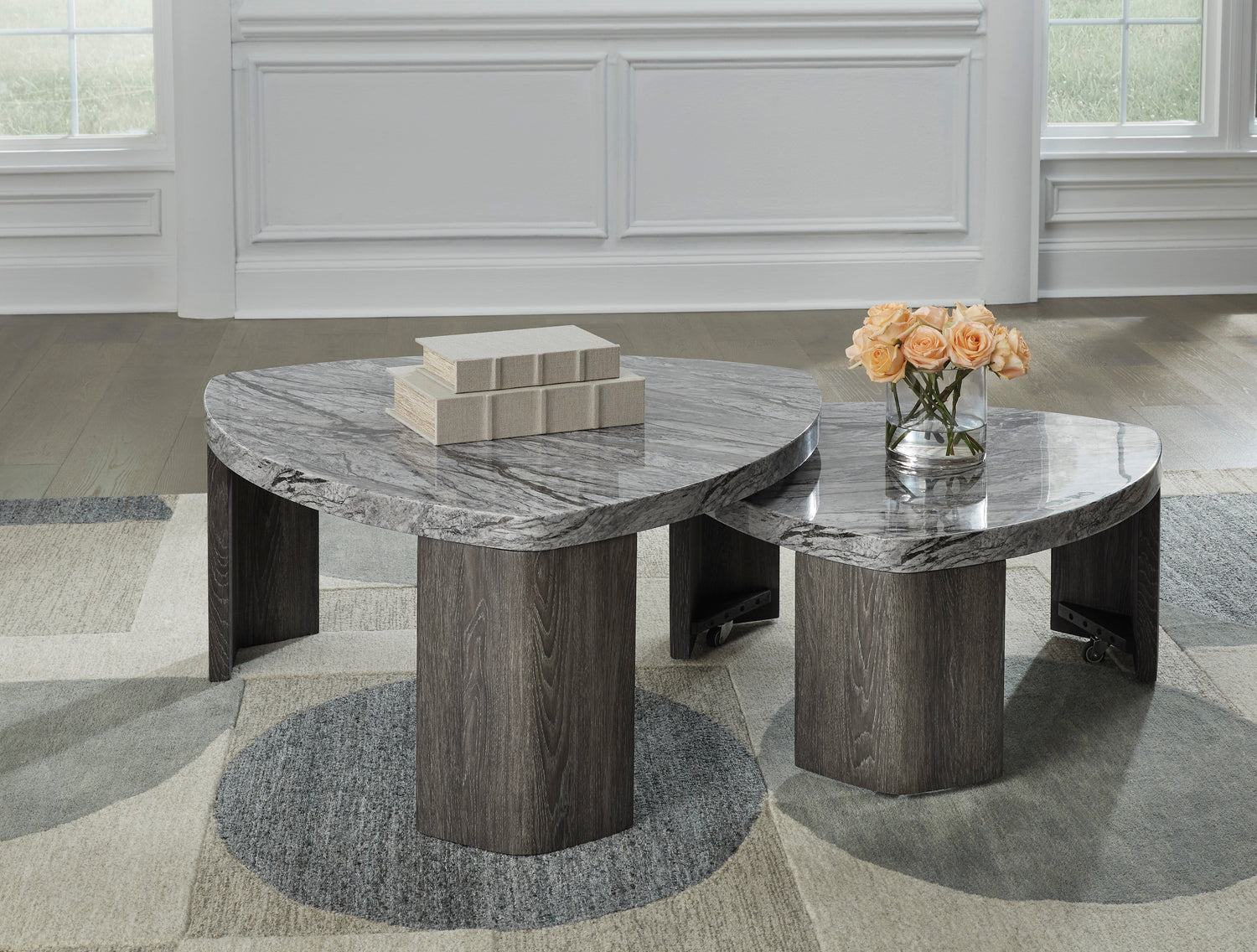 T600-0 - Stacked Cocktail Table **NEW ARRIVAL**